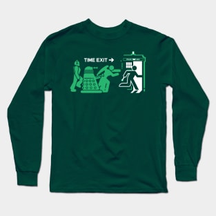 Time Exit - green Long Sleeve T-Shirt